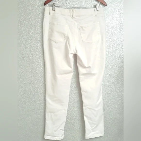 Calvin Klein Women's White Pull On Jean Leggings Size 10 - Picture 2 of 4